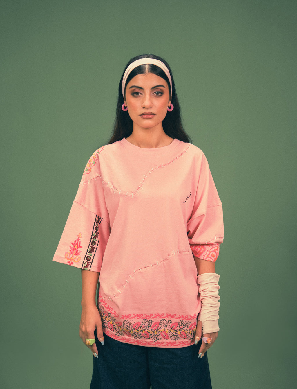 Blush Block Print Tee